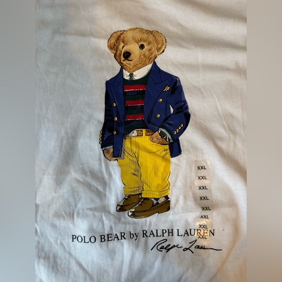 Polo Ralph Lauren White Polo Bear SS T-Shirt - Picture 2 of 4